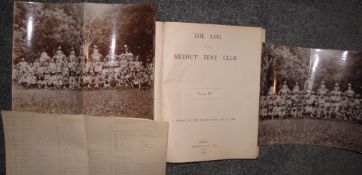 [INDIA / HUNTING] Log of the Meerut Tent Club. Volume IV. A Reprint of the Records from 1911 to