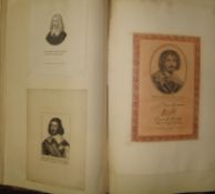 [PORTRAITS] large folio album with portraits if Warwickshire interest (1).