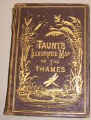 [THAMES] TAUNT (H.), A New Map of the River Thames, 8vo, L-col'd d.p. maps with mounted photos,