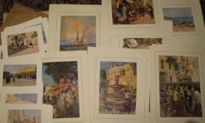 MALTA, coll'n of loose prints and booklets by DINGLI (Q).