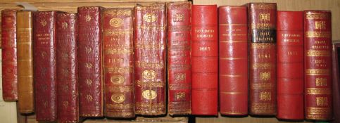EAST-INDIA REGISTER, 13 vols., 8vo & 12mo, for 1805, 1814, 1817, 1818, 1821, 1824, 1839, 1845, 1847,