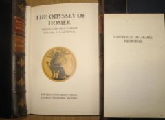 LAWRENCE (T. E.) The Odyssey of Homer, 8vo, half calf, 1st U.K. 