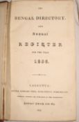 [INDIA] The Bengal Directory and Annual Register for the Year 1836, 8vo, folding table, contemp. red