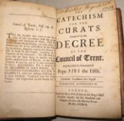 [COUNCIL OF TRENT] The Catechism for the Curats Compos'd by the Decree of the Council of Trent, 8vo,