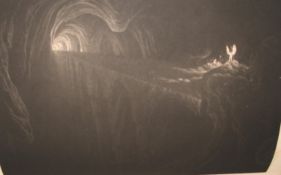 MARTIN (John) illustrator: MILTON, Paradise Lost, vol. 2 only, lge 8vo, 9 mezzo plates. fine