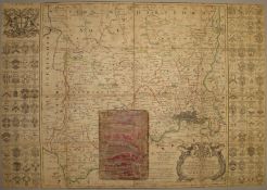[MAP] SEALE (R.W.) Middlesex, folding map (close cut), sectioned, linen-backed, 20 x 29 inches, u/