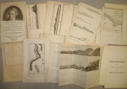 [MAPS] Group of 20 maps and charts relating to Captain Cooks Voyages. (20).