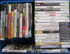 Mixed selection of gaming games, Xbox, PlayStation - unchecked (some empty boxes not included in