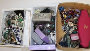Large selection of costume jewellery