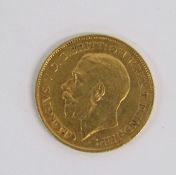 George V Half Sovereign - Dated 1911 - Weight 4.0g - Width 9mm
