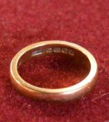 22ct gold wedding band size L/M 5.3g