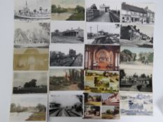 A quantity of approx thirty vintage postcards of the village of Redbourne, Herts,
