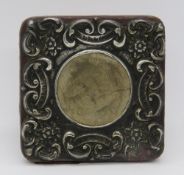 A HM silver photograph frame,