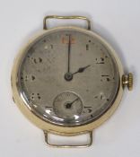 A vintage 9ct gold Rolex wristwatch, movement marked Rolex 15 jewels,