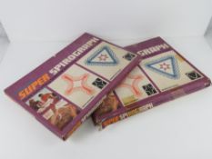 Super Spirograph; two boxed sets in mostly complete condition.