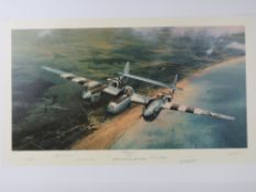 Robert Taylor, two signed limited edition prints, each with cert; 'Band of Brothers', 385/400,