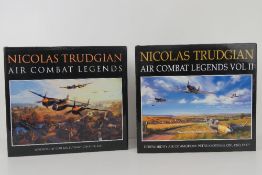Art books; 'Nicholas Trudgian Air Combat Legends' in two volumes,