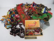 A large quantity of medal ribbon