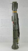 A deactivated ILAW 84mm light anti tank weapon, with moving front grip, shoulder rest, trigger,