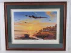 Nicholas Trudgian, signed limited edition print, 'Home at Dawn', 21/500, signed by the artist,