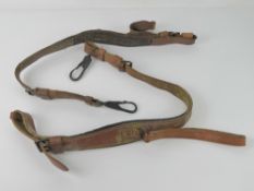 A pair of leather MG42 /53 Lafette straps.