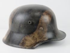 A reproduction WWI German M17 helmet.