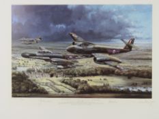 Michael Rondot, signed limited edition print, 'High in the Sunlit Silence' 344/850,