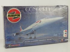 Scale model Concorde by Airfix 1:72 scale, in box and original plastic wrapping.