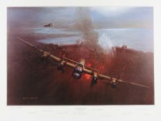 Gerald Coulson, signed limited print, 'The Dambusters', 7/200,