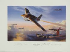Nicholas Trudgian, two small limited edition prints being 'Rocket Attack', 35/600,