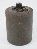 An inert WWII German S-mine, dated 1940 with avz makers mark.