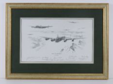 Nicholas Trudgian, signed limited edition print 'On route to the Tirpitz', 73/300,