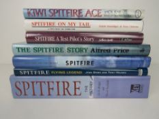 A quantity of signed books on the Spitfire fighter plane inc 'Spitfire the History',