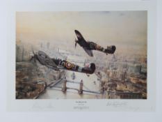 Robert Taylor, signed limited edition print, 'Towards Night's Darkness', 26/200,