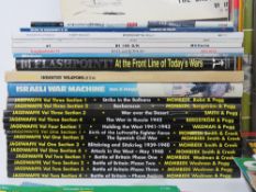 A quantity of assorted military themed books.