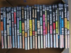 A quantity of 'Modern Combat Aircraft' books by various authors; Harrier, Hercules, Hawker Hunter,