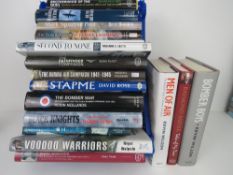A quantity of military aviation themed books,