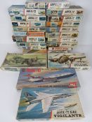 A quantity of assorted Airfix model aircraft in boxes.