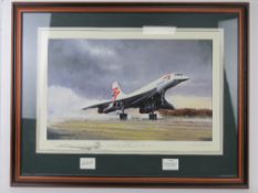 Michael Rondot, limited edition signed print 'Concorde Farewell', 11/25,