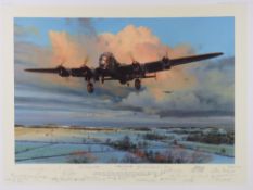 Robert Taylor, profusely signed limited edition print 'Strike and Return', 276/400,