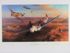 Nicholas Trudgian, two signed limited edition prints; 'Deserts, Sharks and Eagles', 72/450,