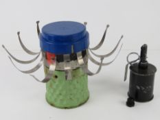 An inert RG42 grenade with fuse together with an inert HB 876 mine.
