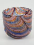 A Phoenician Maltese art glass pot in bl