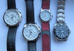 Two stainless steel watches by Knapp, ea