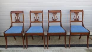 A set of four mahogany reproduction Geor