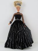 Happy Holidays Barbie Doll 1998 with cro