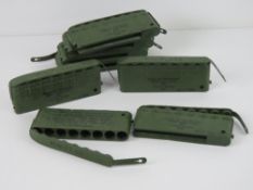 Eight British Military miniflare cartrid