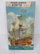 An Airfix scale model of 'The Mayflower'