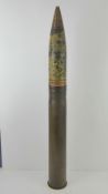 An inert WWII German 8.8cm Flak18 shell,