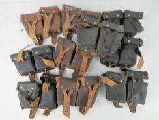 Ten Mosin Nagant ammo pouches.
